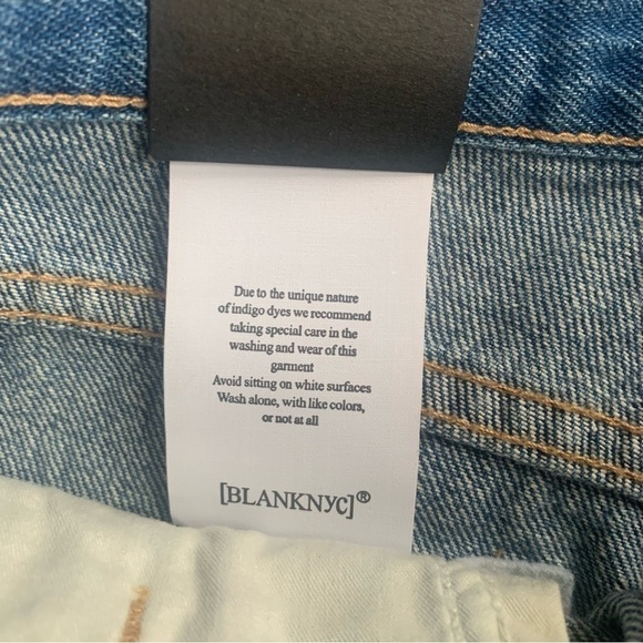 Blank NYC Hollyweird High-Rise Distressed Jean Shorts - Picture 6 of 12